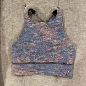 Lululemon Energy Bra High-Neck Longline Spectral Fusion Size 4 thumbnail 3