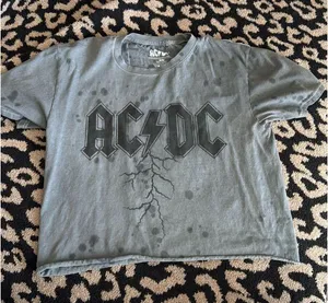 AC/DC crop tee Gray Size M thumbnail 1