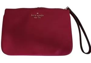 Kate Spade Chelsea Little Better Nylon Wristlet Cranberry WKR00614 thumbnail 1