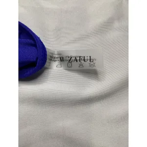 Zaful Royal Blue Tie underwire Front Ruched Bikini Set‎ High Leg 2pcs M Swimsuit thumbnail 7