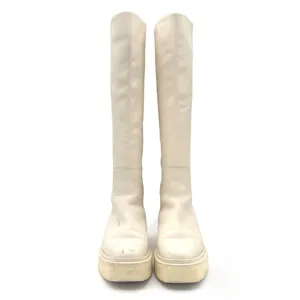 Sam Edelman Larina Boot Ivory Cream Leather Tall Lug Sole Boots Women’s Size 7.5 thumbnail 4