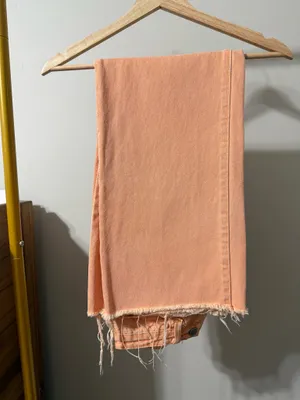 Orange high waisted jeans thumbnail 3
