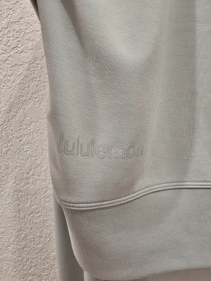 Lululemon Softstreme Perfectly Oversized Cropped Crew Sheer Blue 6 thumbnail 3