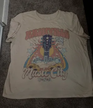 Zoe & Liv Nashville Graphic Tee Size XXL 0057 thumbnail 1