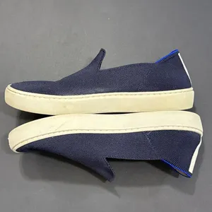 Rothys Navy Blue Classic Slide Sneakers Preppy‎ Quiet Luxury Designer 7.5 Women thumbnail 5