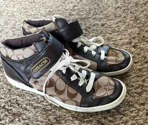 Coach Zoey High-Top Sneakers size 7M thumbnail 1