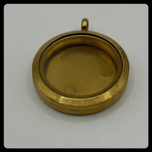 Origami Owl Locket Pendant Womens Small Gold Crystal Grandma Charm‎ Necklace thumbnail 4