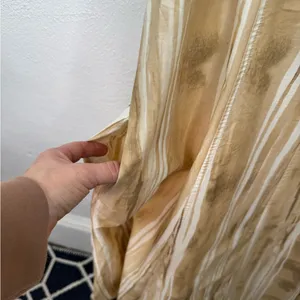 CeCe Maxi Sundress Womens Size M Tan & Ivory Stripe Sleeveless Pockets thumbnail 4