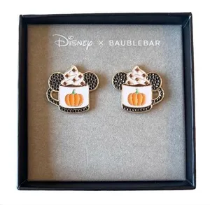 Disney x BaubleBar Mickey Pumpkin Spice Latte Mugs Earrings New thumbnail 1