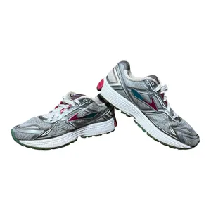 Brooks Ghost 8 Running Shoes Silver Pink thumbnail 3