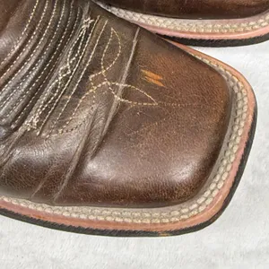 Ariat Circuit Patriot Weathered Tan Leather Square Toe‎ Boots 7B Heritage thumbnail 5