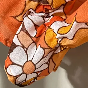 CATO womens size large pullover summer boho top spring bloom tangerine hippie thumbnail 5