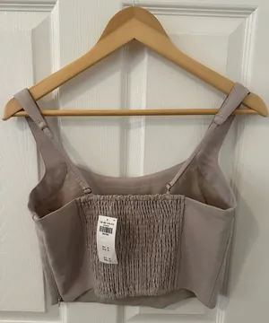 A&F Stretch Cotton Squareneck Top thumbnail 2