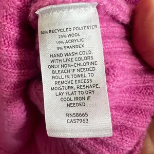 Halogen‎ Wool Sweater Puff Sleeve Coquette Soft Girl Pink Medium thumbnail 4