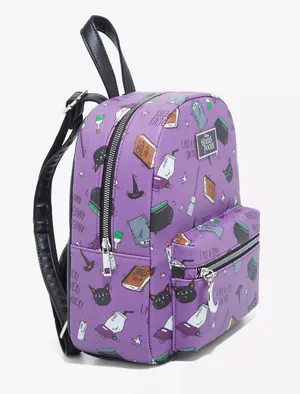 Hot Topic Bioworld x Hocus Pocus Icons Mini Backpack- Purple- NWT thumbnail 2