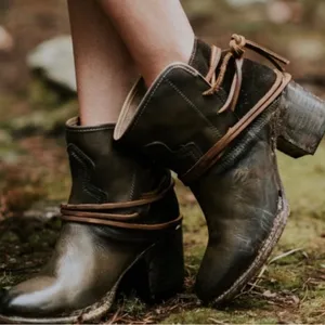 Freebird Casey Distressed Brown Booties thumbnail 2