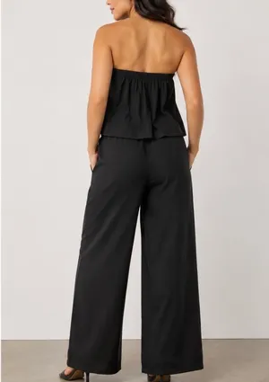 Tankaneo~ Strapless Black Wide-Leg Pants Set. Size XS thumbnail 4