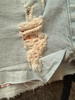 No Boundaries Light Blue Distressed Jean Shorts thumbnail 3