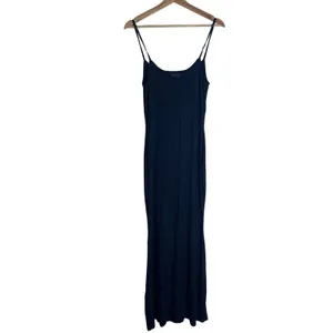 SKIMS Soft Lounge Long Slip Women's Ribbed Maxi Dress Navy XL thumbnail 5