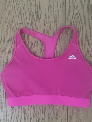 adidas Bright Pink Racerback Performance Sports Bra thumbnail 3