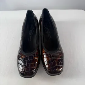 Josef Seibel Bridget Patent Leather Croc Embossed Pumps in‎ Brown Size 9 or 40 thumbnail 5