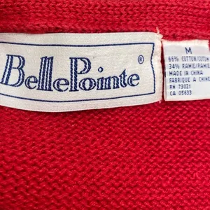 Vintage BellePointe Sweater Vest Red Size M thumbnail 7