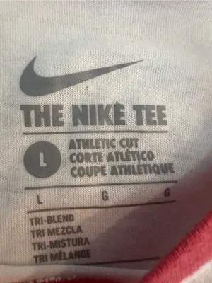 Nike Georgia Bulldogs UGA 3/4 Sleeve Raglan T Shirt Red White Women’s Large thumbnail 3