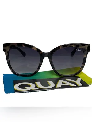 Quay Australia Its My Way Sunglasses Milky Tortoise/Smoke Gradient Cat Eye 57495 thumbnail 5
