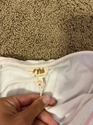 Strapless dress White thumbnail 2
