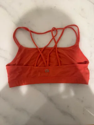 Orange sports bra thumbnail 2