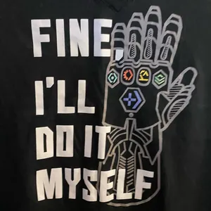 Piston Driven Women’s Black V Neck T Shirt M Fine I’ll Do It Myself Graphic thumbnail 2