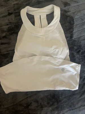 Lululemon White  Tank thumbnail 3