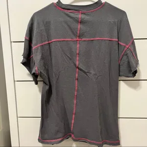 Urban Outfitters out from under grey & pink decorative stitching t shirt thumbnail 3