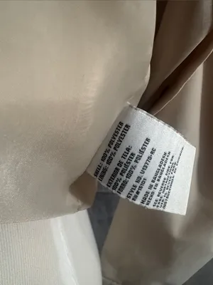 Two by Vince Camuto Cream Trench Coat with Black Trim thumbnail 13