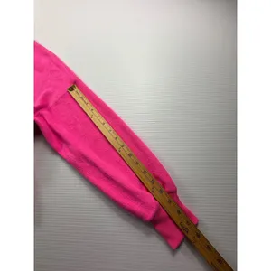 Aerie Women Neon Pink Oversized Side Slit Crewneck Sweatshirt Small S‎ Pullover thumbnail 5
