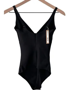 NWT Skims Body Unlined Plunge Bodysuit black Size M ( Sold Out) thumbnail 6