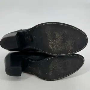 Frye‎ Jackie Zip Short Black Leather Ankle Boots Size 8.5B thumbnail 5