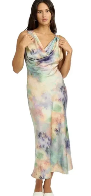 Emory Park cowl neck tie-dye midi dress thumbnail 1
