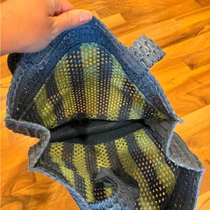 Universal Threads woven blue & green‎ open tote bag boho festival NWT thumbnail 5