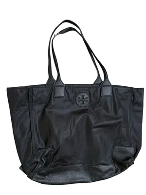 Tory Burch Black Nylon and Leather Tote thumbnail 4