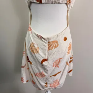 ASTR The Label Claramae Mini Dress Cream Linen Blend Celestial Open Back Medium thumbnail 10