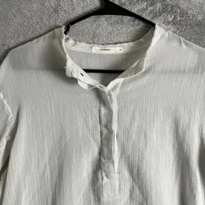 Lareida White Sheer Gauze Cotton Blouse‎ Coastal Minimal Boho Layering 38 US 4 thumbnail 5