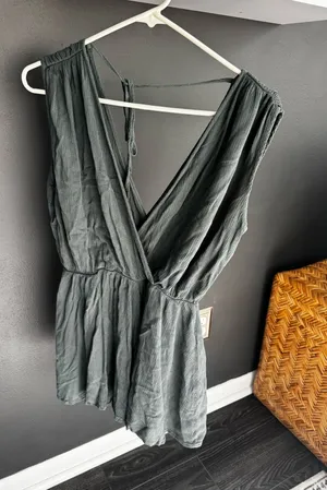 Zenana romper green size small thumbnail 1
