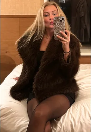 Brown Faux Fur Jacket thumbnail 1