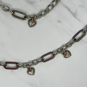 Heart Charm Silver Gold Chain Belt 2X/3X (2X/3X) ✨ thumbnail 6
