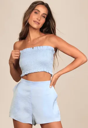 Lulus Powder Blue matching set thumbnail 1