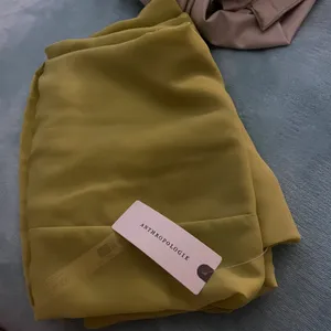 NWT Sheer Paneled Midi Dress in Chartreuse. Size 16 thumbnail 6