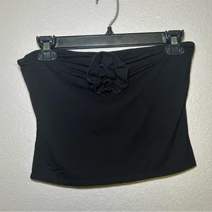 Reformation Adalynn Rose Black Cropped Tube Top Women’s size medium thumbnail 2