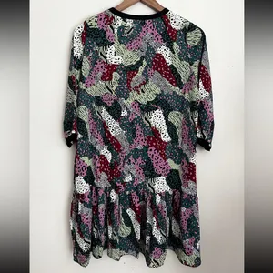 Anthropologie Lili Sidonio multi print artsy dress XS thumbnail 5