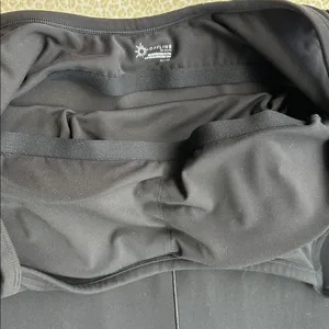 NWOT OFFLINE by Aerie Black Flare Jumpsuit Activewear with adjustable straps XL thumbnail 7